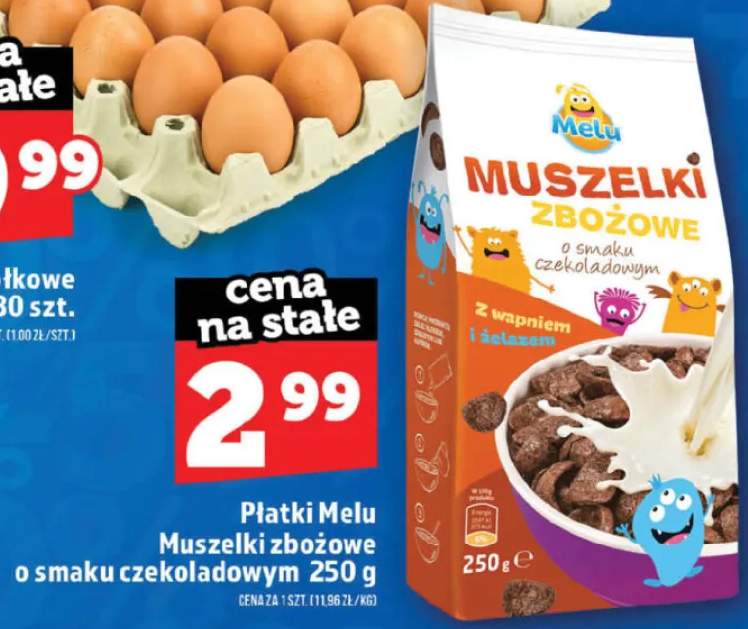 Płatki Melu Muszelki zbożowe o smaku czekoladowym