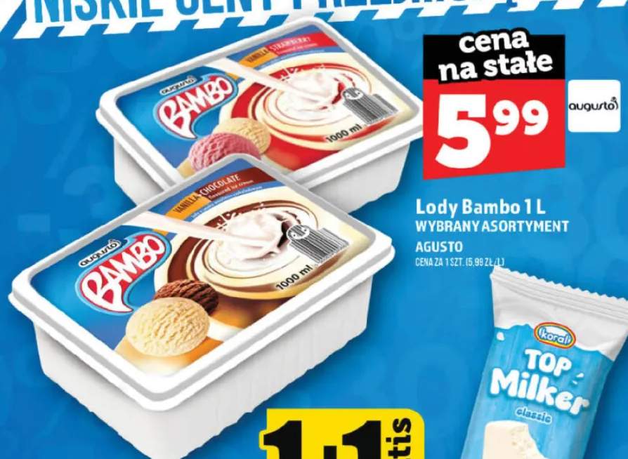 Lody Bambo Vanilla-Chocolate Augusto