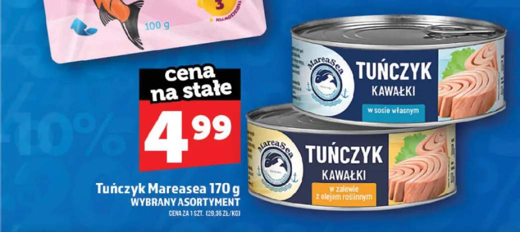 Tuńczyk kawałki w sosie własnym Mareasea