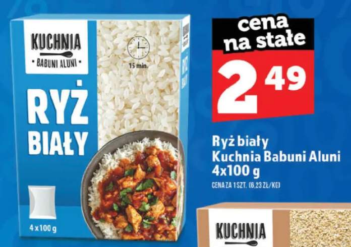 Ryż biały Kuchnia Babuni Aluni 4-pak 100g