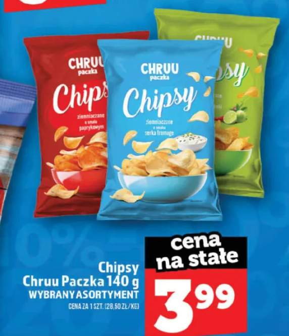 Chipsy Chruu Paczka o smaku paprykowym