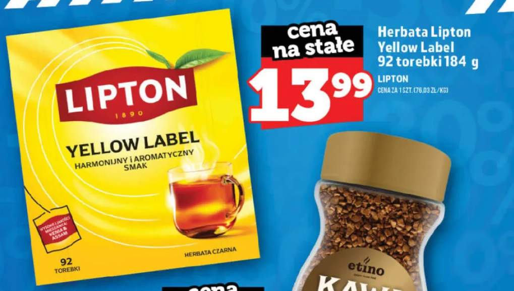Herbata Lipton Yellow Label 92 torebki