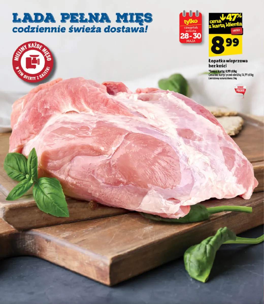 Łopatka wieprzowa bez kości