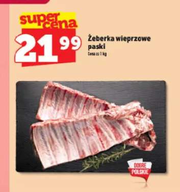 Żeberka wieprzowe paski