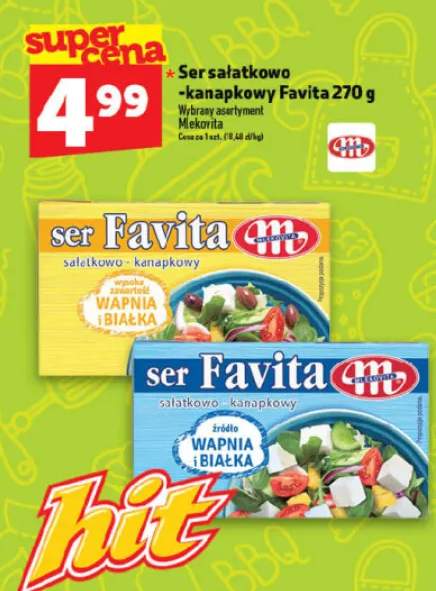 Ser sałatkowo-kanapkowy Favita Mlekovita