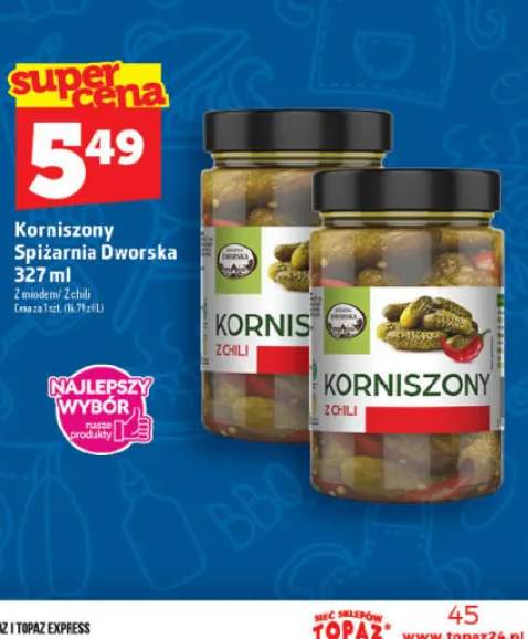 Korniszony z chili Spiżarnia Dworska