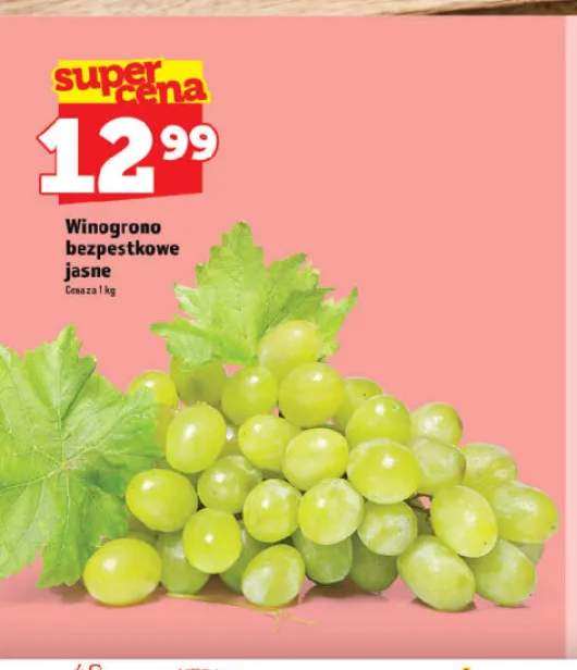 Winogrono bezpestkowe jasne