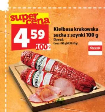 Kiełbasa krakowska sucha z szynki Olewnik