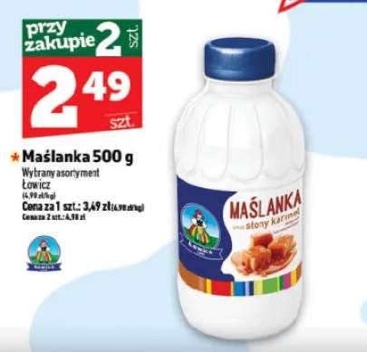 Maślanka Łowicz smak słony karmel
