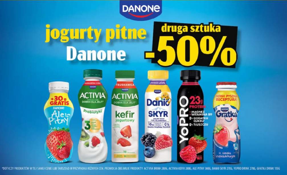 Kefir jogurtowy Danone Activia truskawka