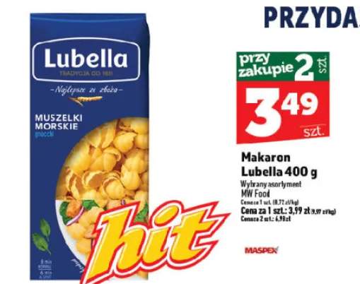 Makaron Lubella muszelki morskie gnocchi