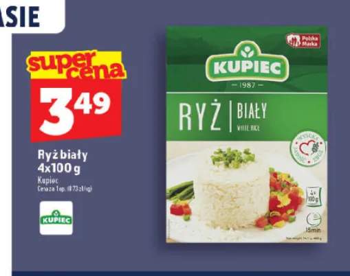 Ryż biały Kupiec 4-pak 100g
