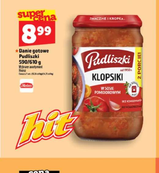 Danie gotowe Pudliszki 590/610g