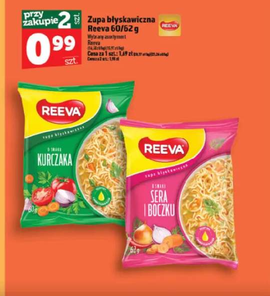 Zupa błyskawiczna o smaku sera i boczku Reeva