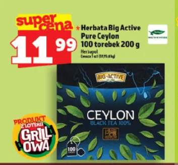 Herbata Big Active Pure Ceylon 100 torebek