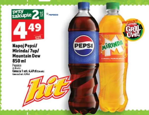 Napój Pepsi/Mirinda/7up/Mountain Dew
