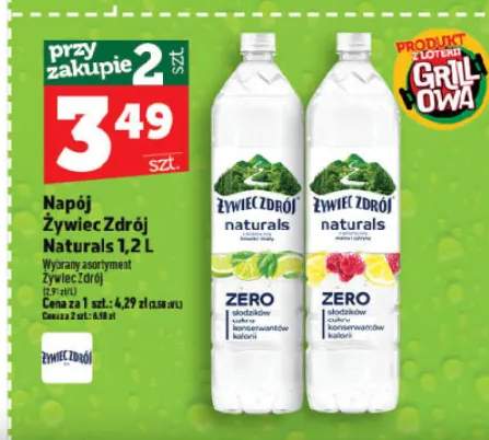 Napój Żywiec Zdrój Naturals malina i cytryna