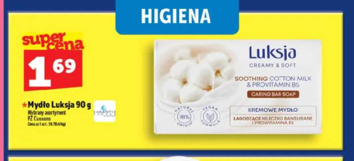 Mydło Luksja Creamy & Soft Soothing Cotton Milk & Provitamin B5