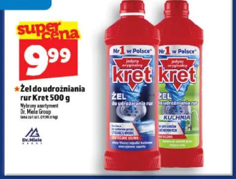 Żel do udrożniania rur Kret Kuchnia