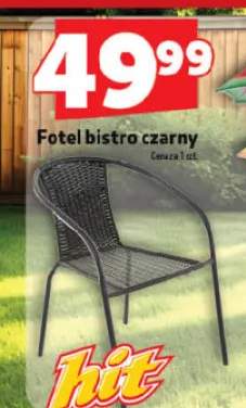 Fotel bistro czarny