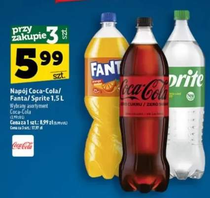Napój Coca-Cola 1,5l