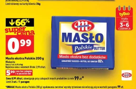 Masło ekstra Polskie 200g