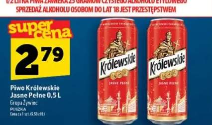 Piwo Królewskie Jasne Pełne 0,5l