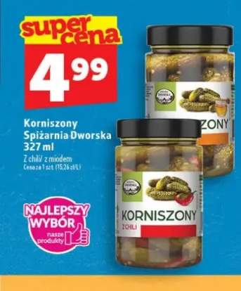 Korniszony z miodem Spiżarnia Dworska 327ml