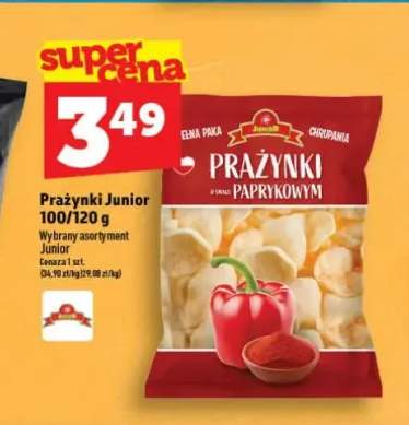 Prażynki o smaku paprykowym Junior 100/120g