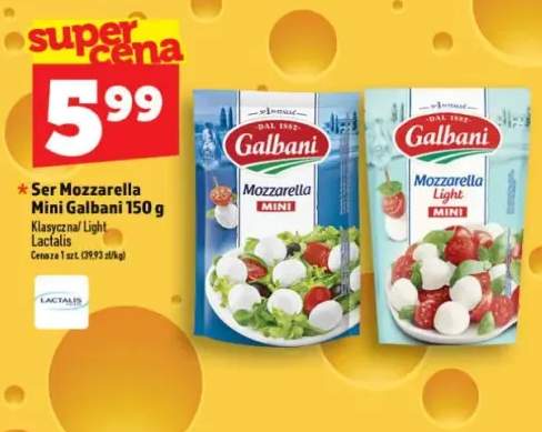 Ser Mozzarella Mini Galbani Light