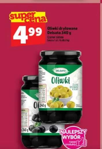Oliwki drylowane czarne Delsato