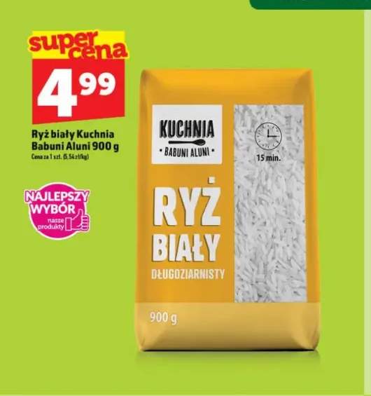 Ryż biały długoziarnisty Kuchnia Babuni Aluni