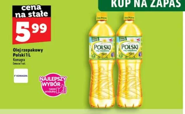 Olej rzepakowy Polski Komagra