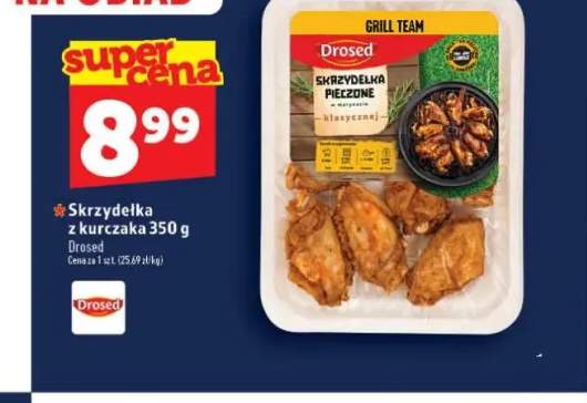 Skrzydełka z kurczaka pieczone w marynacie klasycznej Drosed