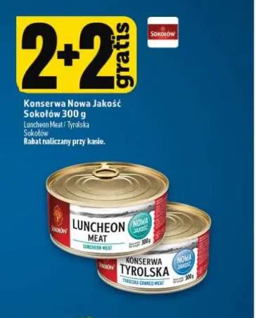 Konserwa Nowa Jakość Sokołów Luncheon Meat