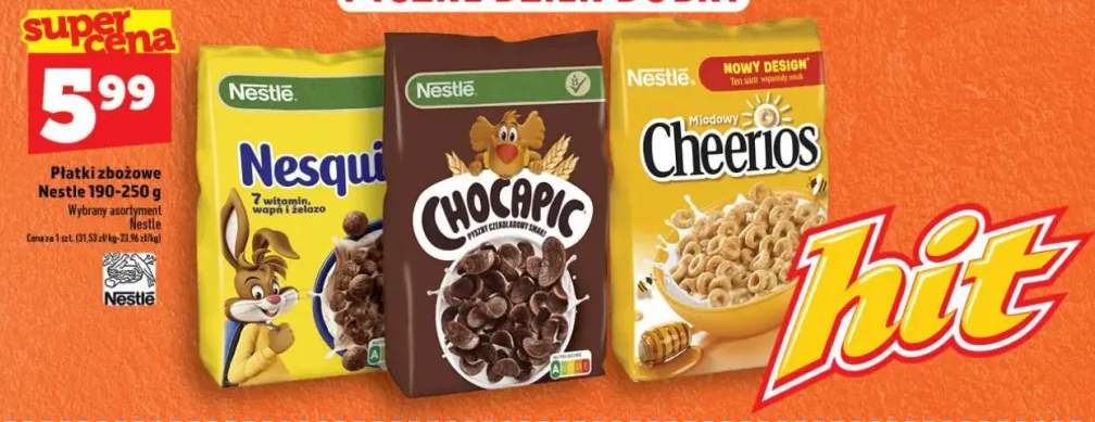 Płatki zbożowe Nestle
