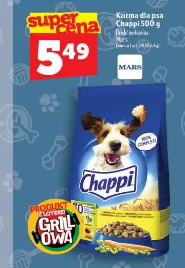 Karma dla psa Chappi wołowina 500g