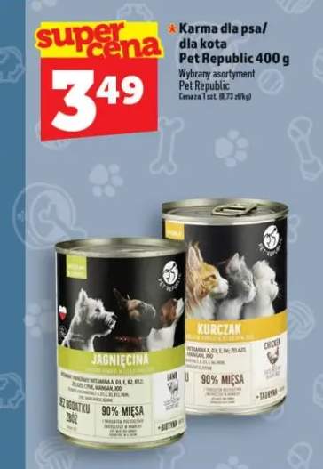 Karma dla psa Pet Republic jagnięcina 400g