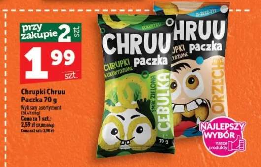 Chrupki Chruu Paczka Orzech