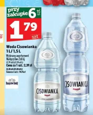 Woda Cisowianka lekko gazowana