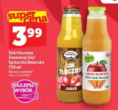 Sok tłoczony Spiżarnia Dworska jabłko