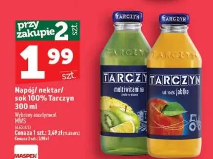 Napój / nektar / sok 100% Tarczyn
