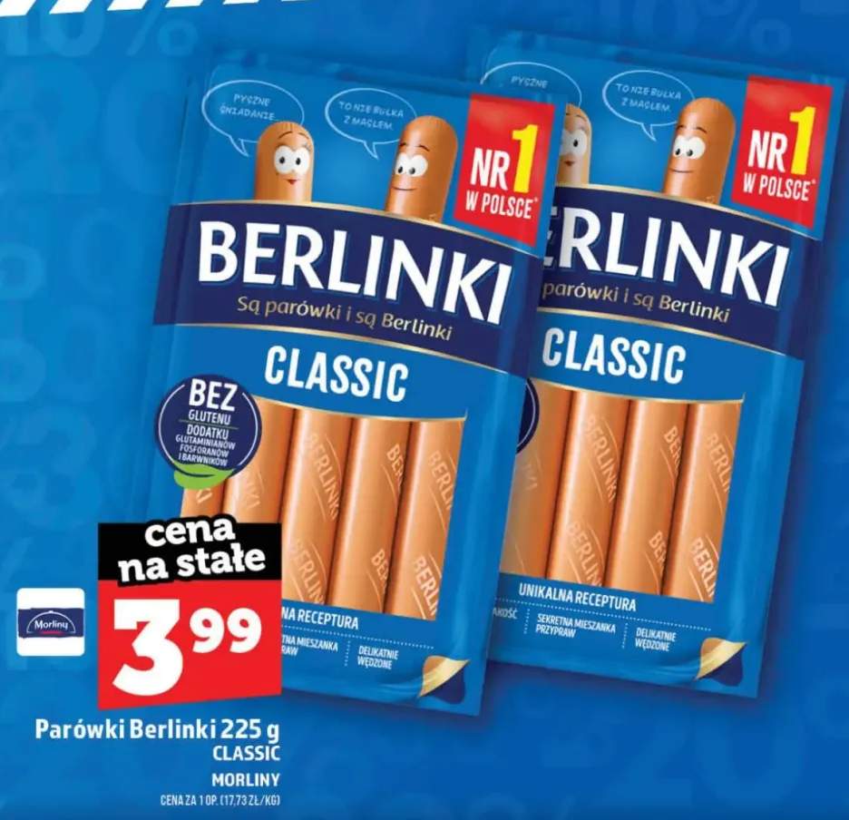 Parówki Berlinki Classic Morliny