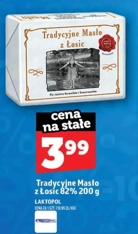 Tradycyjne Masło z Łosic 82%