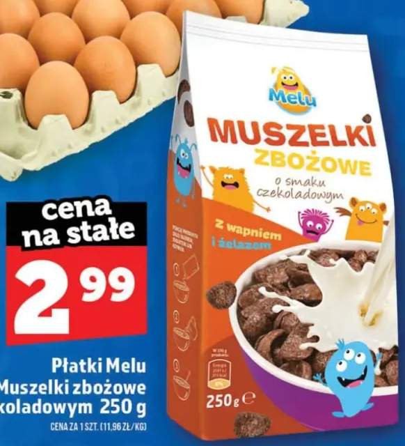 Płatki Melu Muszelki zbożowe o smaku czekoladowym