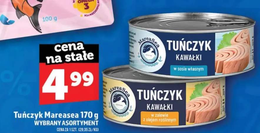 Tuńczyk kawałki w zalewie z olejem roślinnym Mareasea