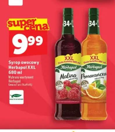 Syrop owocowy Herbapol XXL malina