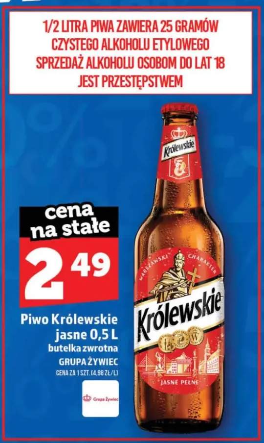 Piwo Królewskie jasne pełne