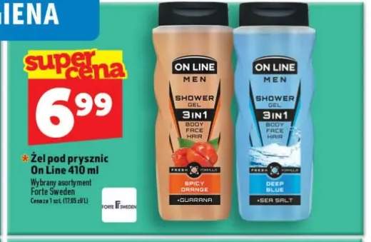 Żel pod prysznic On Line Deep Blue Sea Salt