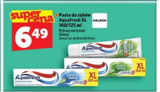 Pasta do zębów Aquafresh XL fresh & minty